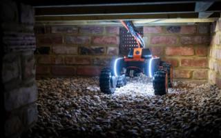 Q-Bot robot in action